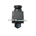 Black plastic rear view reversing camera for Dodge trucks with rotating adjustment mechanism