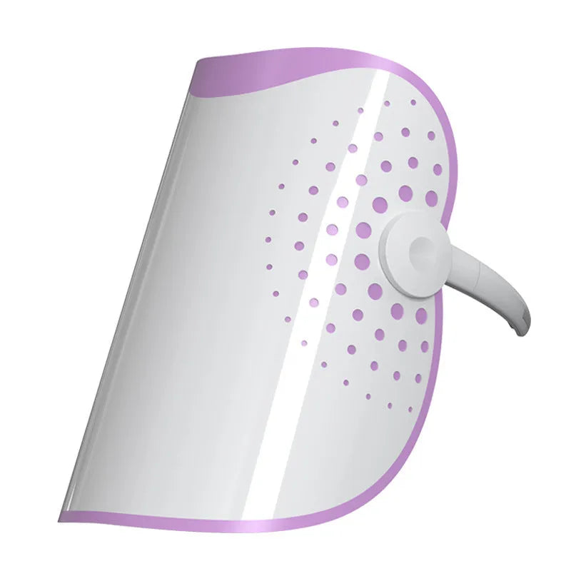 White and purple photon IPL beauty mask device with 15W plug-in power