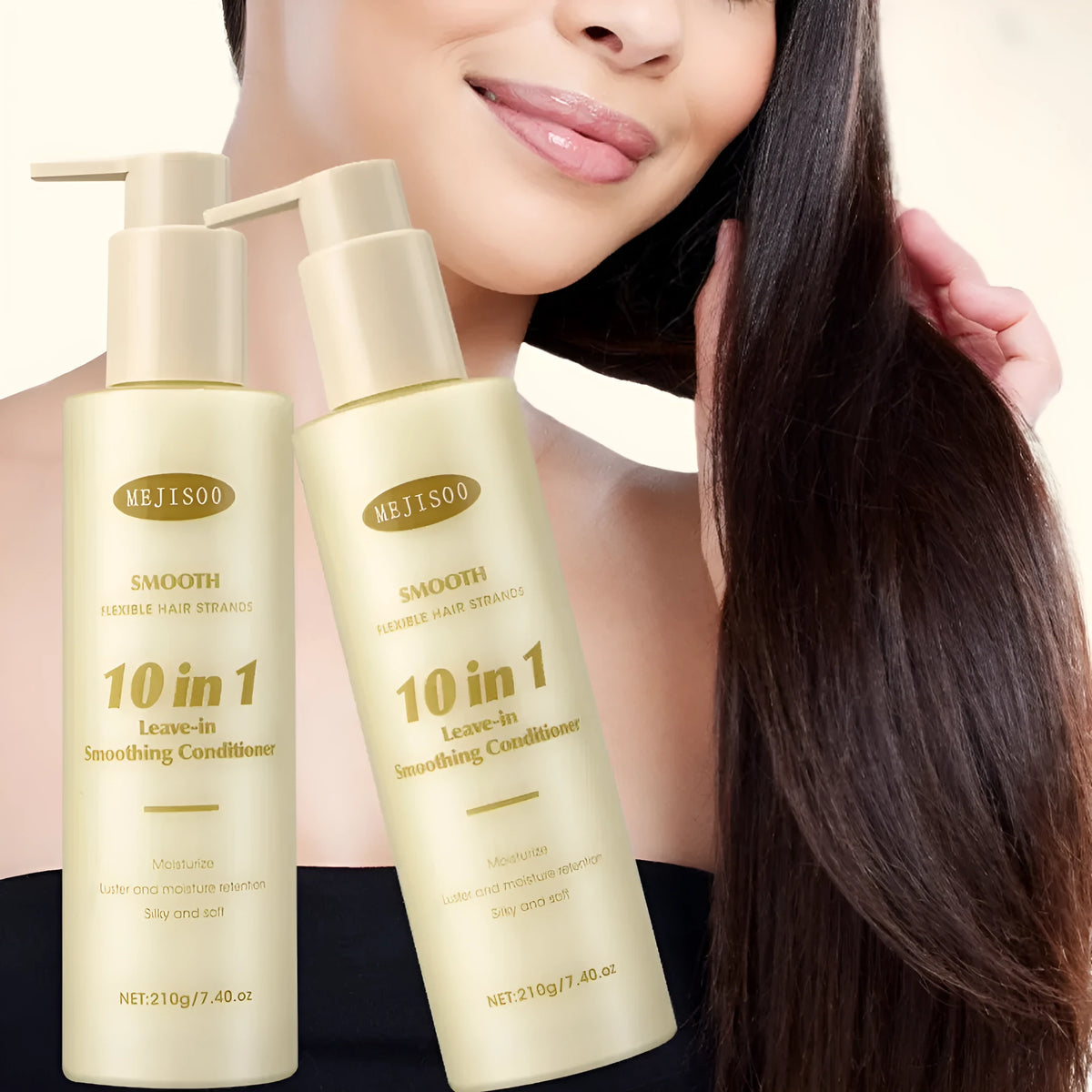 210g bottle of Soft Wash-Free 10-in-1 Hair Conditioner for women's frizz control and nourishment