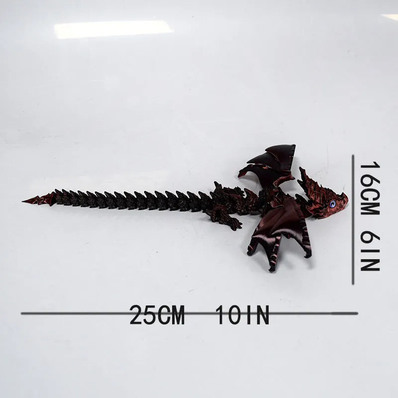 PLA flying dragon wings toy decoration in multiple colours measuring 25cm wide