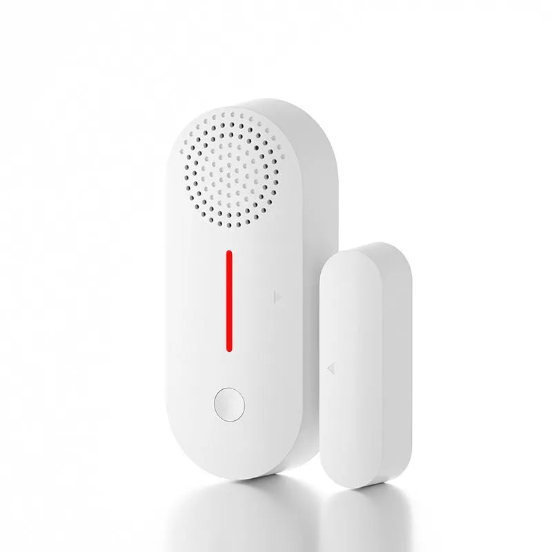 WiFi magnetic door sensor alarm unit for home security with wireless connectivity