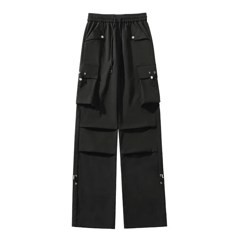 Plus size women's waterproof straight leg trousers in black, white or grey colours