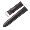 Quick release leather watch strap in bright cowhide available in multiple colours and widths