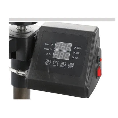 Black heat transfer machine for t-shirt printing with 70x70x35cm dimensions