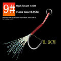 Bright wire iron plate single hook fishhook for boat and sea fishing in size No. 10