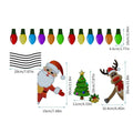 Christmas elk reflective magnetic car decoration sticker with cartoon design in RFM025 colour pattern