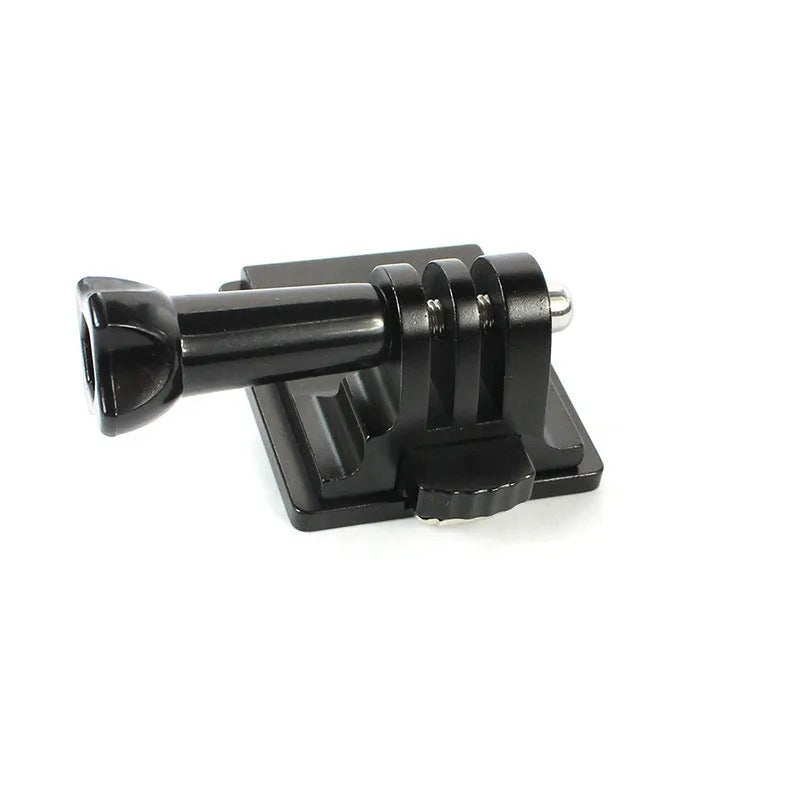 Black aluminium alloy helmet extension rod with quick release bracket for GoPro Hero 3 and 4 cameras.