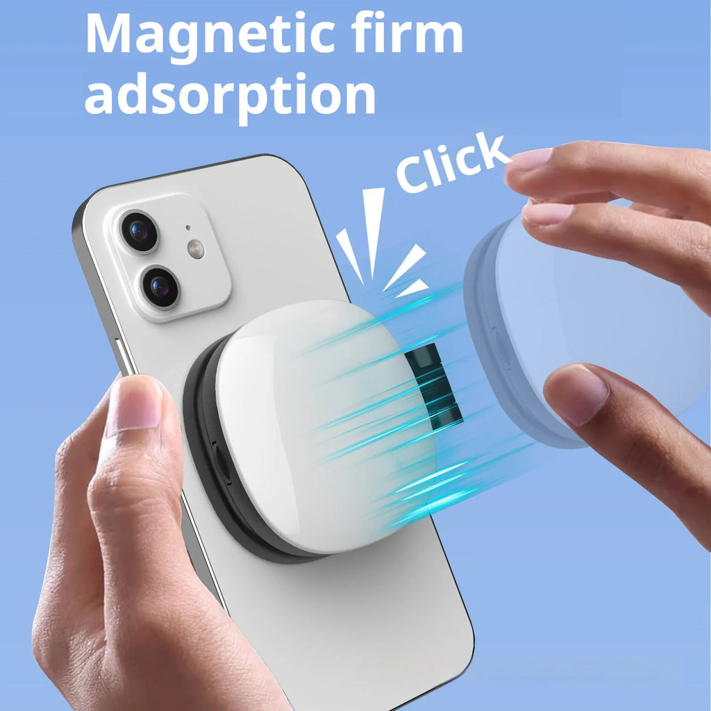 Black and white mobile phone magnetic selfie fill light with adjustable settings