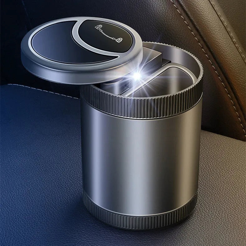 Automatic sensing vehicle ashtray in four colour options with USB power port