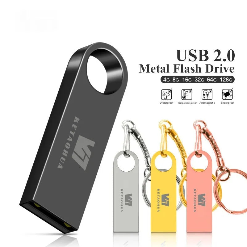 Metal car-shaped USB flash drive in silver finish showing compact size and USB connector.
