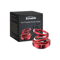 Portable miniature vibration radiator in black or red colour, 5.1cm by 6cm dimensions