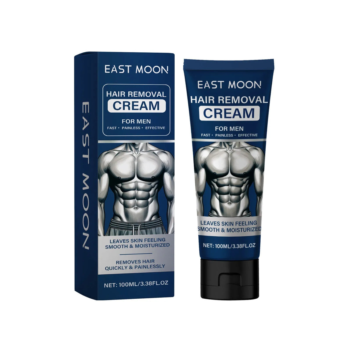 100ml men's hair removal cream container for beard, armpit, hand and leg depilation