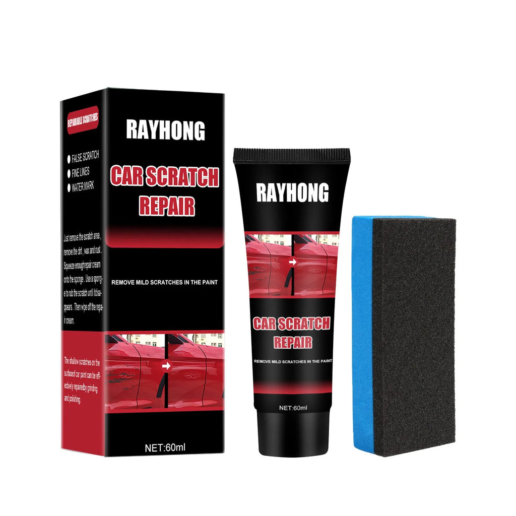 60ml car scratch repair wax container with applicator for automotive paint surface scratch maintenance
