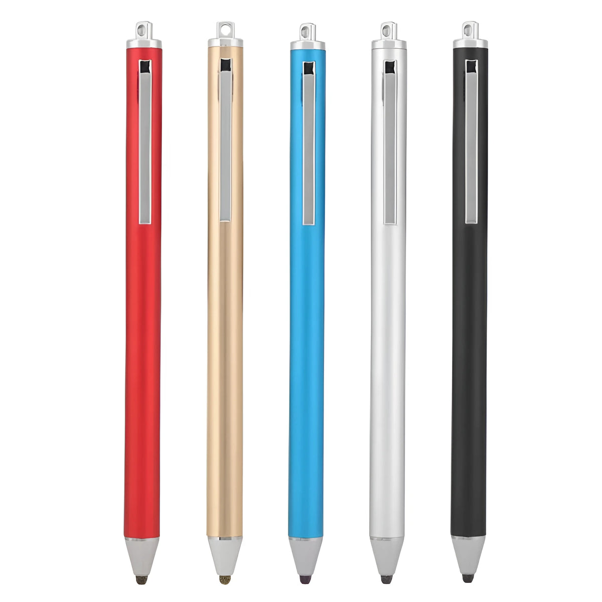 Fine head metallic stylus pen for touch screen phablet painting without charging