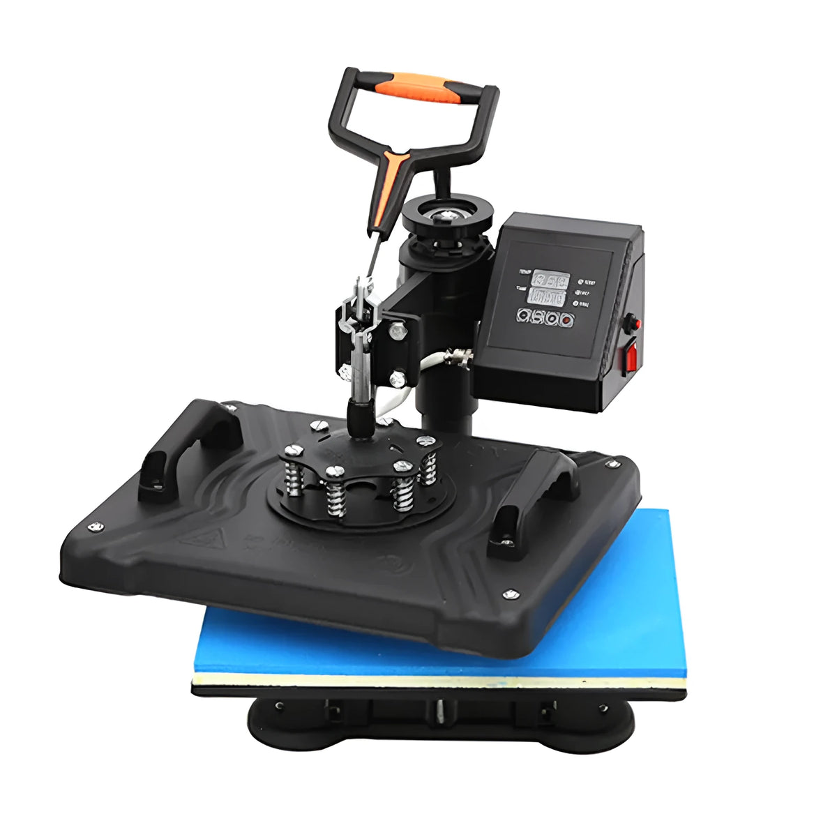 Black heat transfer machine for t-shirt printing with 70x70x35cm dimensions