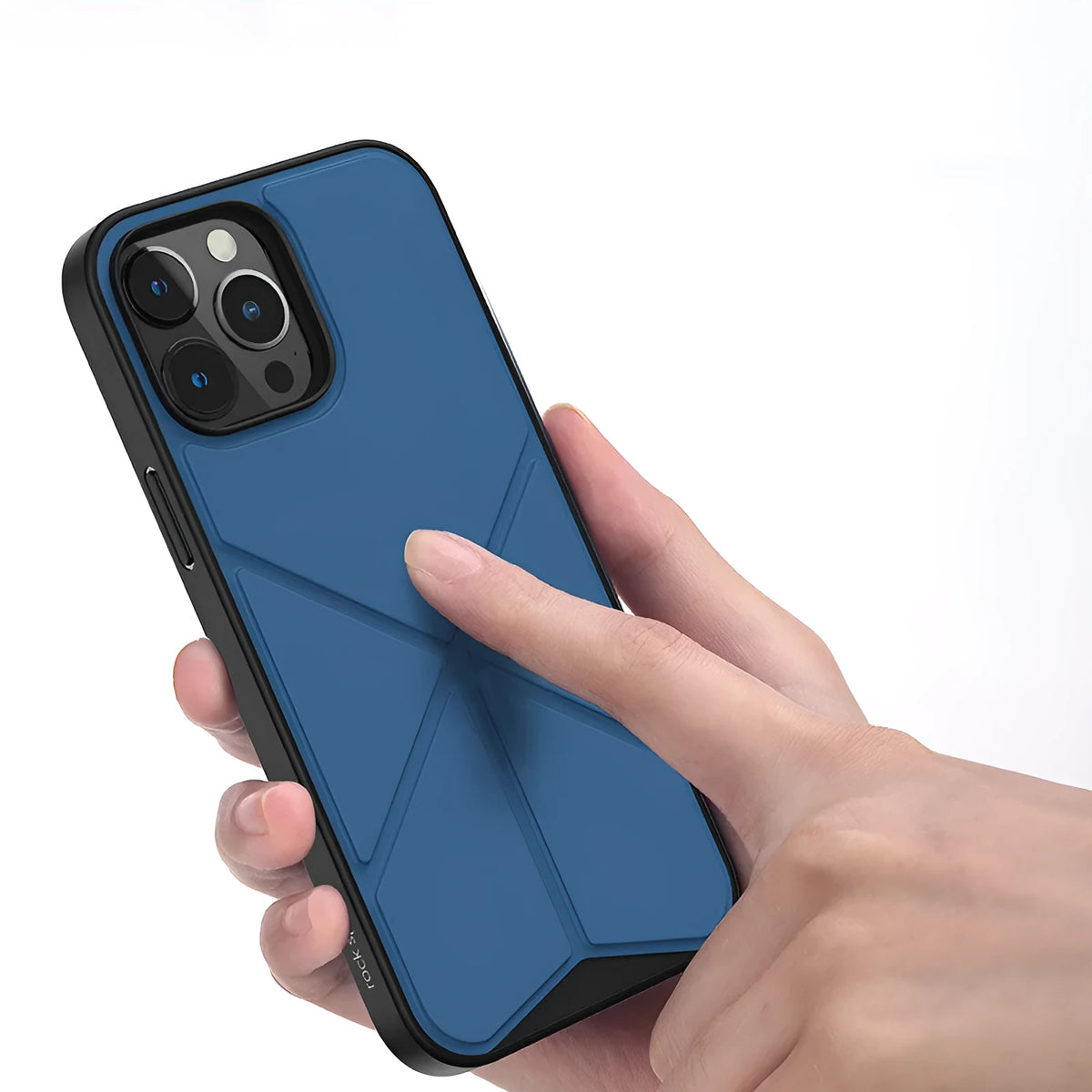Black and blue simple TPU back cover cases for iPhone 13, iPhone 13 Pro, and iPhone 13 Pro Max.