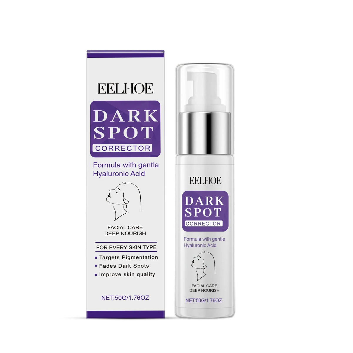 50g skin care cream in 3.5cm diameter container for daily moisturising and pore minimising
