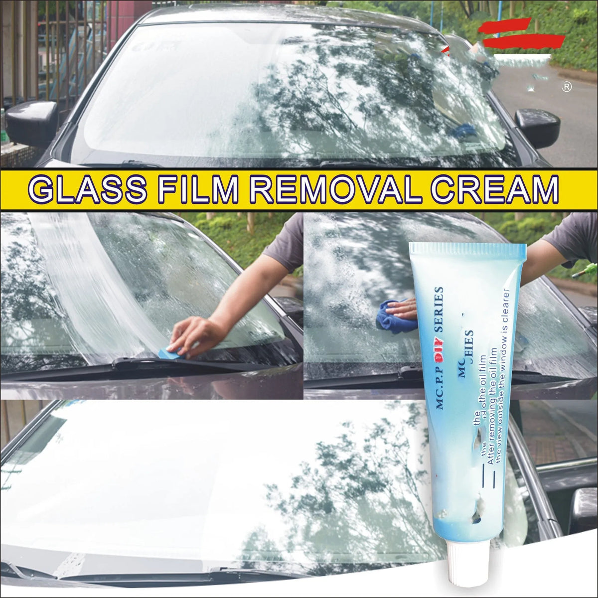 15ml automotive glass rainproof agent in white English version bag packaging for car windscreen visibility
