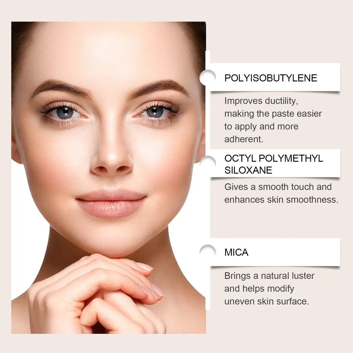 2-in-1 outline highlighter stick for brows and highlighting in three natural shades