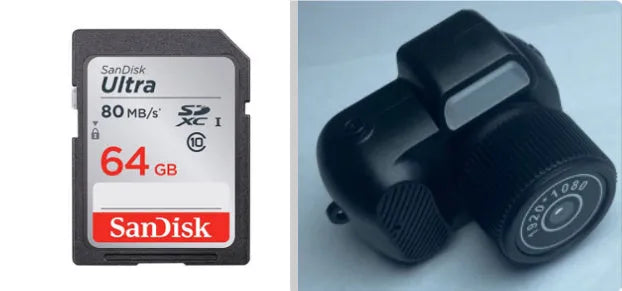 Black Y3000 HD outdoor sports camera with display screen on a compact 40x47x36mm ABS body.