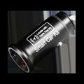 Black car GPS locator tracking device with charger installation for vehicle security