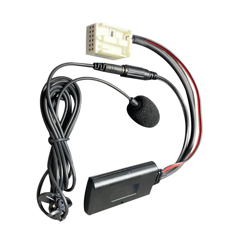 Car Bluetooth Aux cable adapter kit with microphone for Citroen and Peugeot RD4 stereos