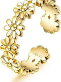Geometric toe ring with 14K gold plating and water drop or rhinestone decoration options