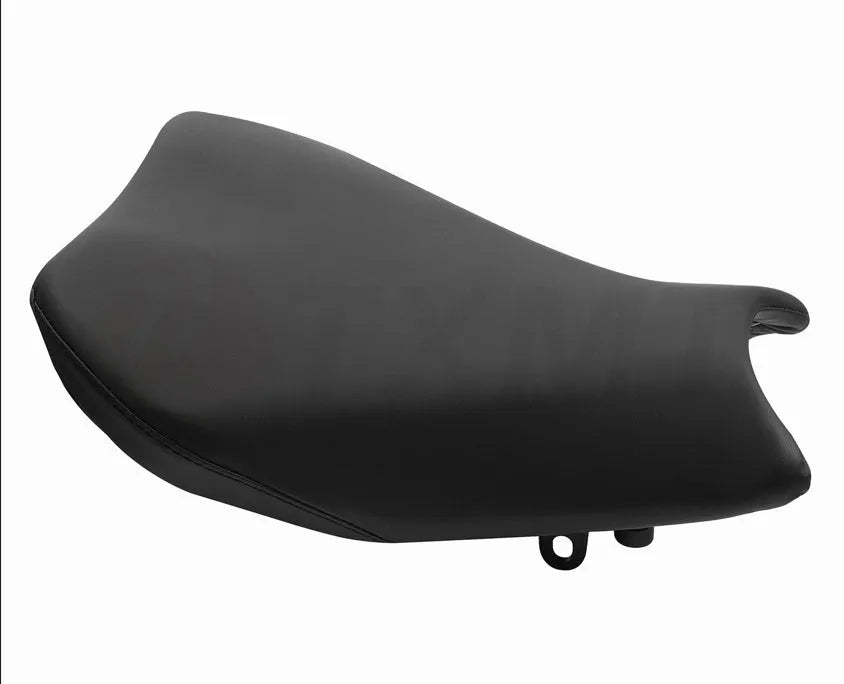 Suzuki GSXR1000 motorcycle with black PU leather seat covers on both front and rear seats.