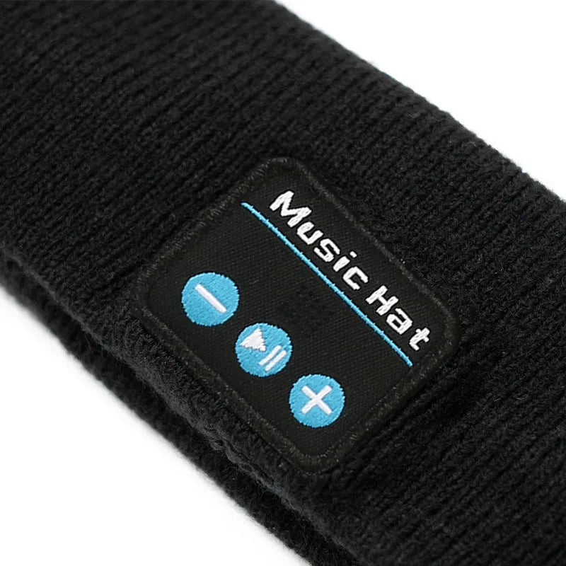 Bluetooth sports headband with built-in wireless earphones and removable washable liner in three colour options