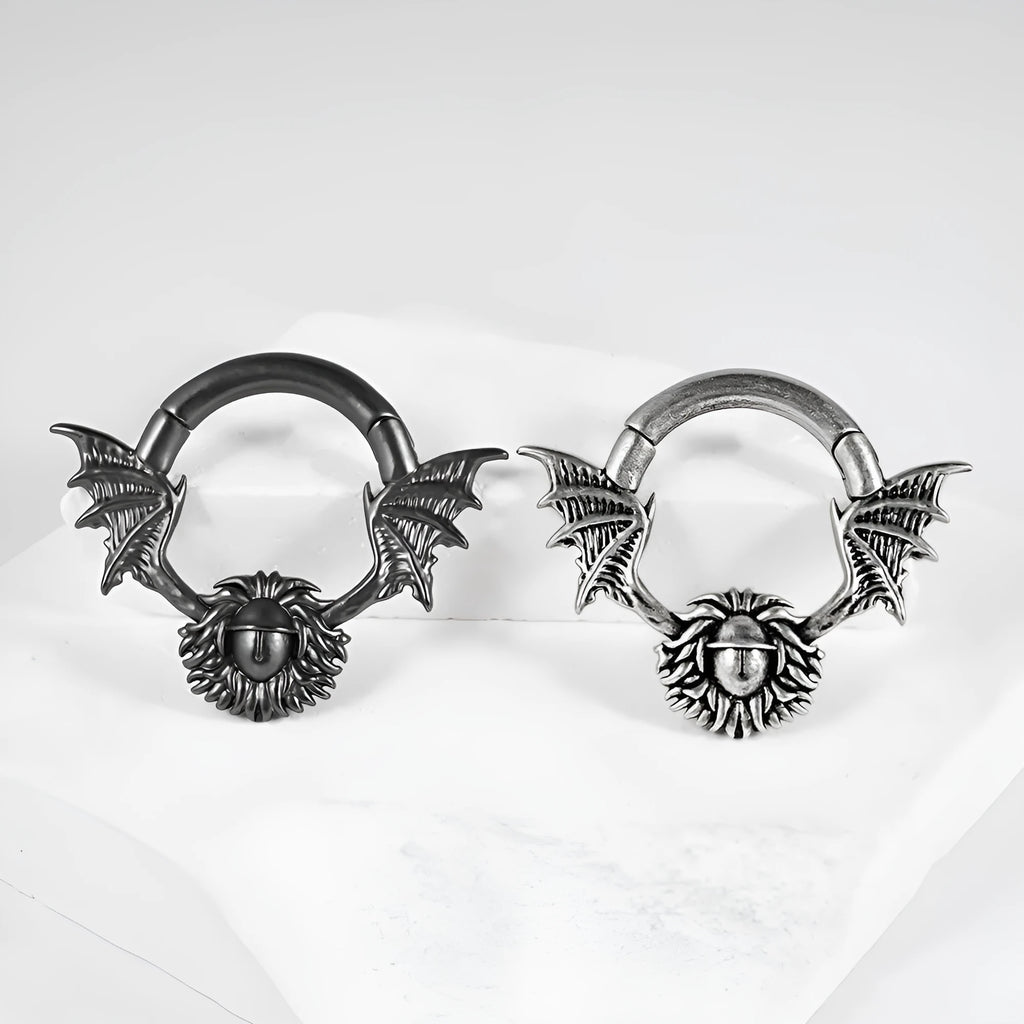 Geometric copper cone ear extenders with round magnetic closure in various style options