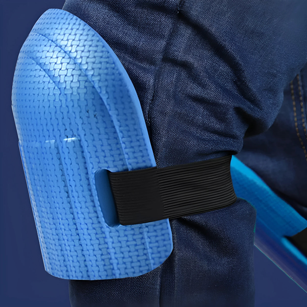 Pair of EVA foam kneepads in chosen colour for construction and repair work
