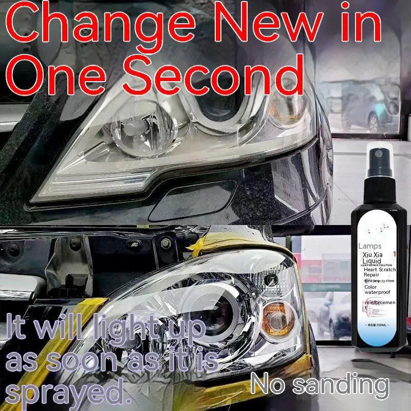 100 ml bottle of car headlight restoration liquid for lens repair and polishing