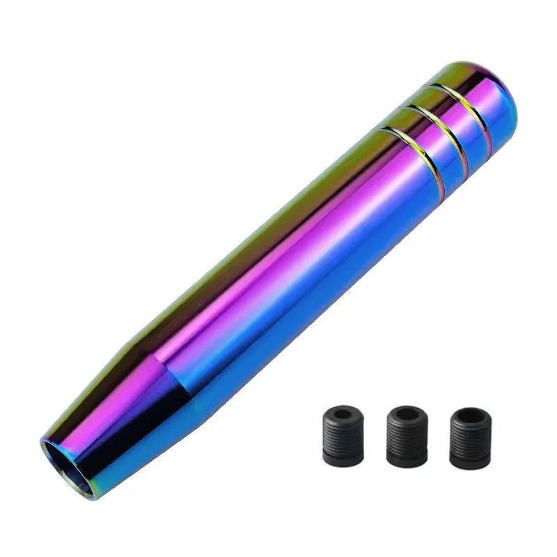 18cm universal car gear shift knob in black, blue, red, silver, titanium or multi-colour