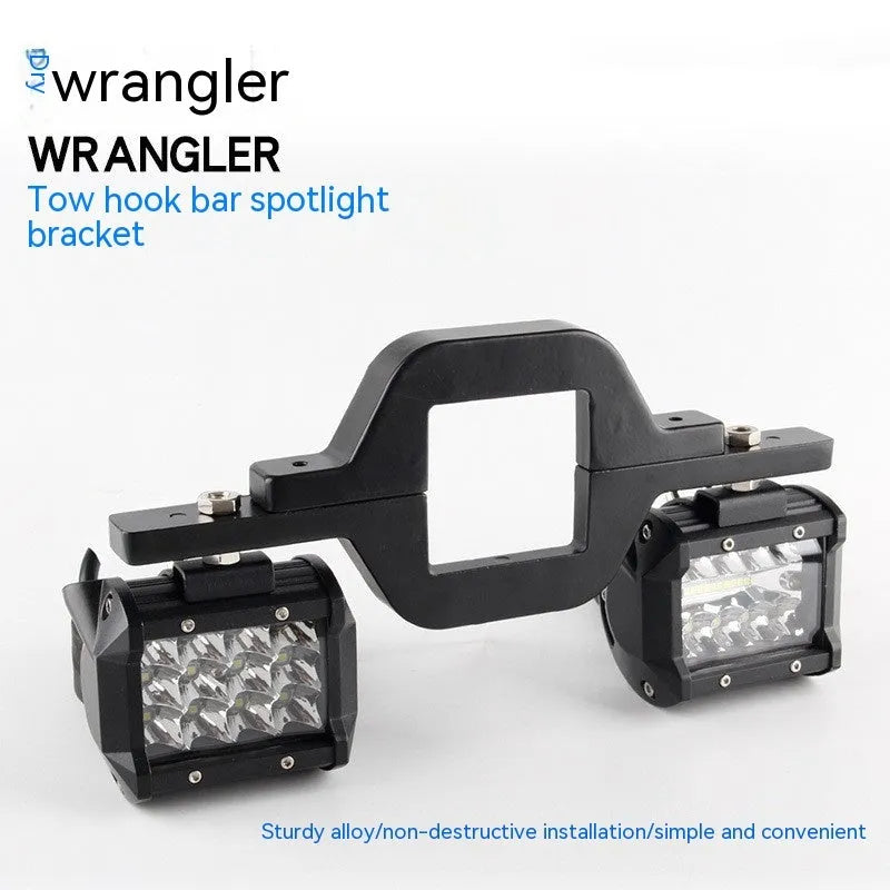 Black aluminium alloy LED reverse lamp bracket for Wrangler Jeep vehicle