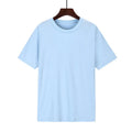 Men's loose fit cotton t-shirt in black, short sleeve, showing front print design.