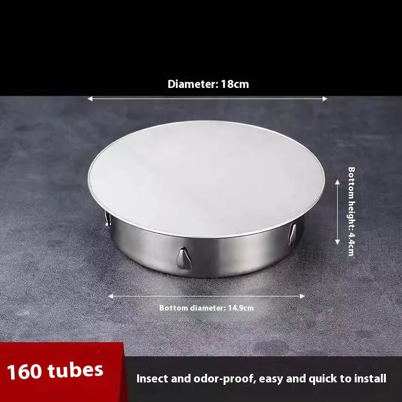 Stainless steel floor drain deodorant seal cover with a modern simplicity style.