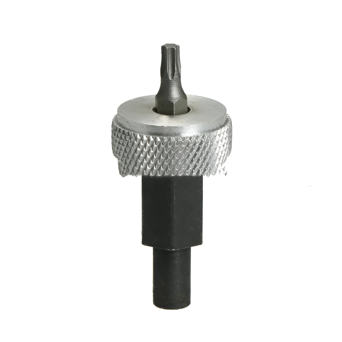 Carbon steel ignition module clamping wrench with aluminium knurled knobs for automotive distributor service.