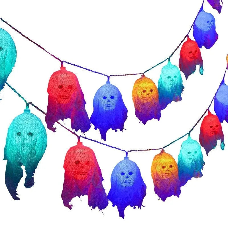 Halloween battery-powered LED fairy lights in plastic housing for indoor wall decoration