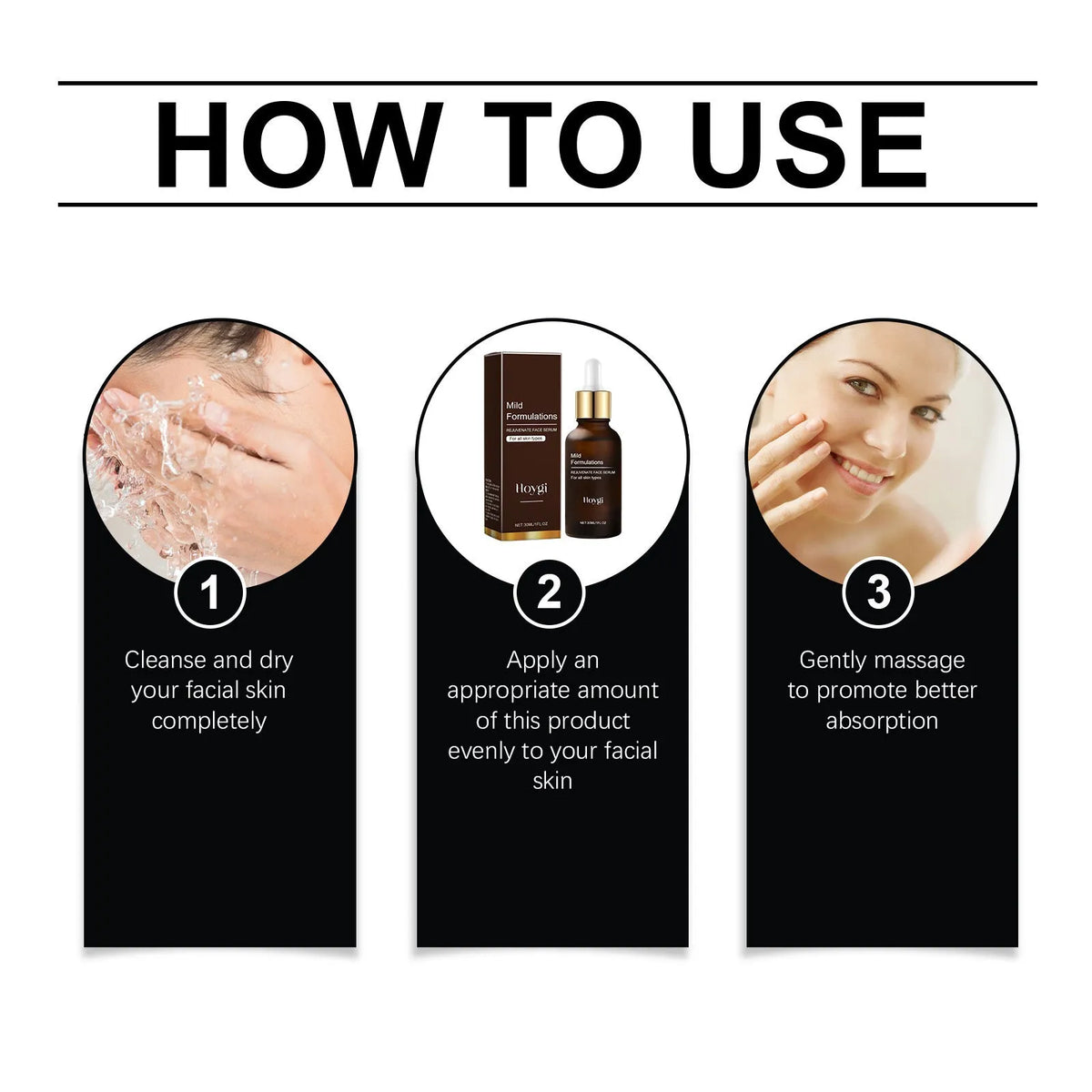 30ml glass bottle of facial essence with arbutin and hyaluronic acid for skin nourishment.