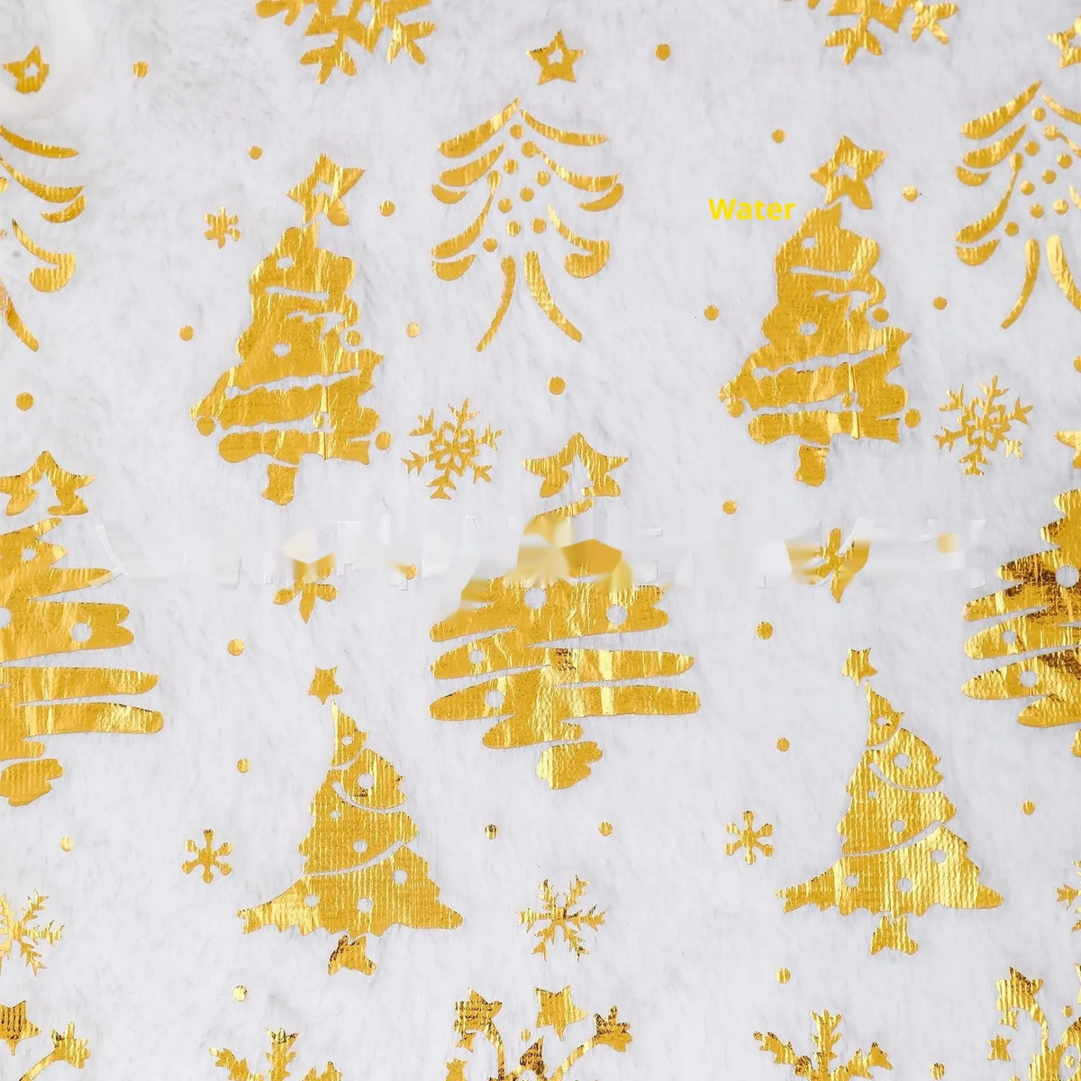 Plush gilding snowflake Christmas tree skirt mat in cedar or star style