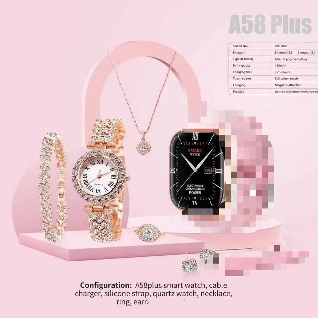 A58plus smart watch showing Bluetooth calling function and available in multiple colour options