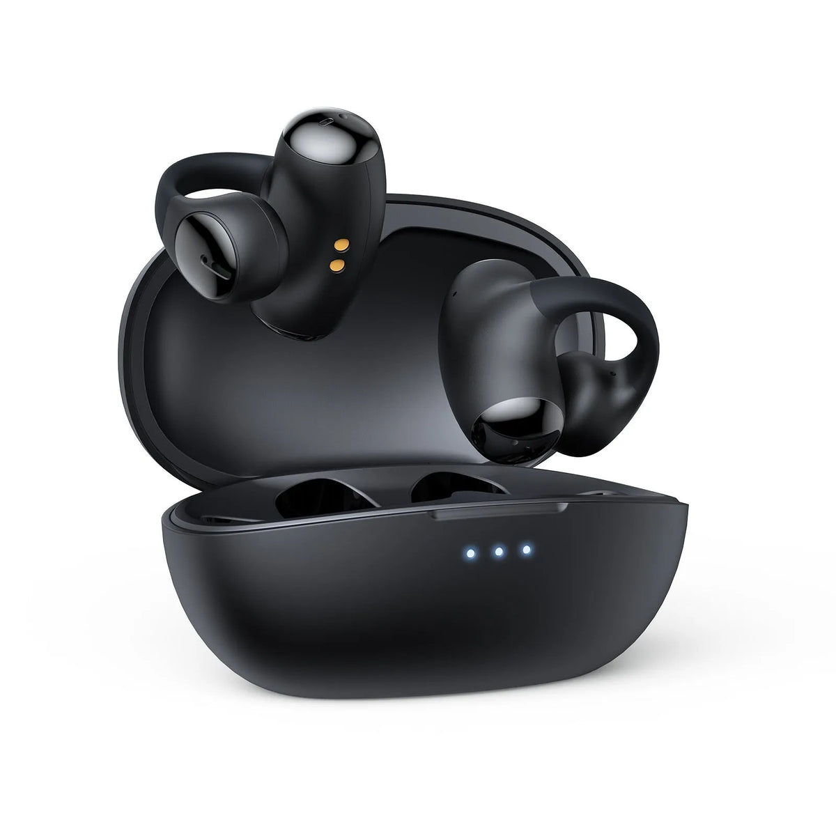 T306 black wireless clip-on sports Bluetooth gaming headset with ear-hook design