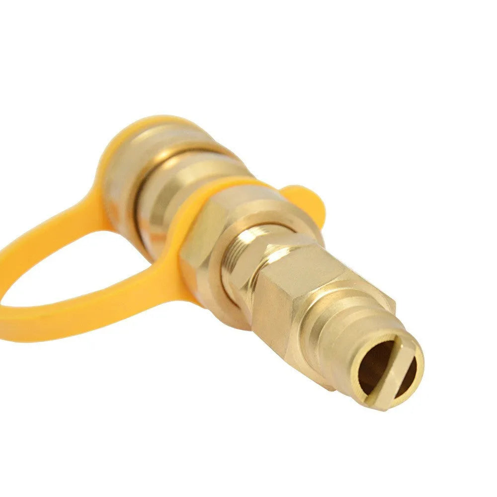SL-HW-3/8JT type B brass gas propane connector adapter with gold finish