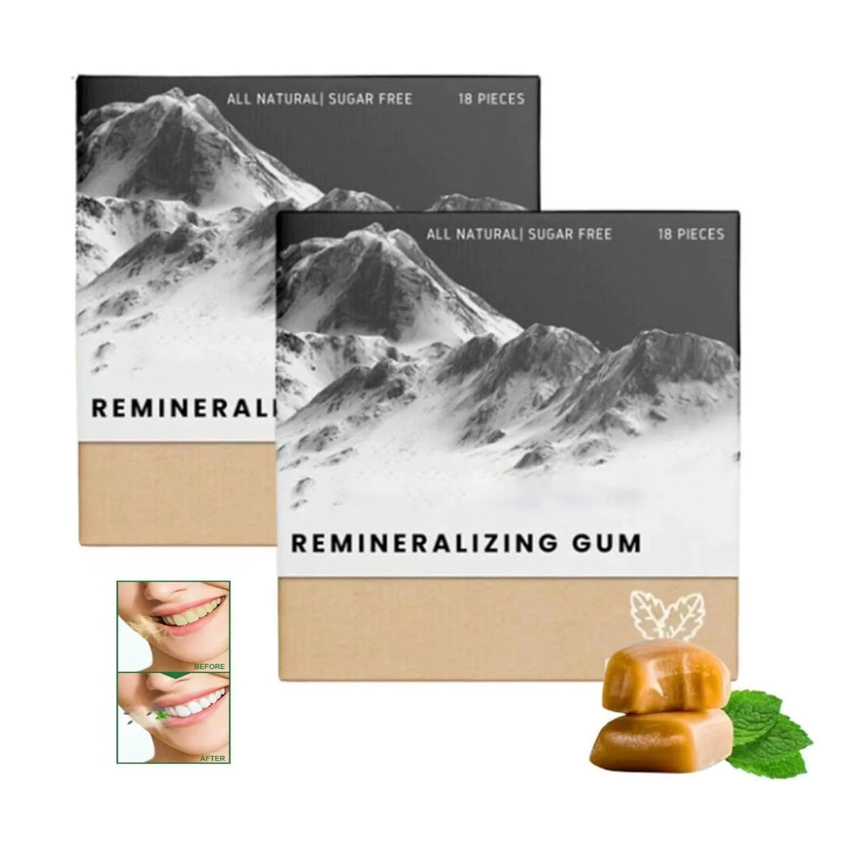 Box of frankincense mint supplement tablets containing 18 pieces for herbal wellness