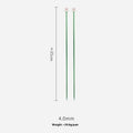 Aluminium crochet hook set with 15 sizes from 2.0mm to 10.0mm, each with protective metal caps