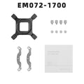 LGA1700 CPU water cooling radiator mounting bracket kit with cleaning alcohol bag for Intel 12th generation processors.