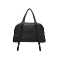 Women's retro genuine leather shoulder bag in horizontal square shape with double strap
