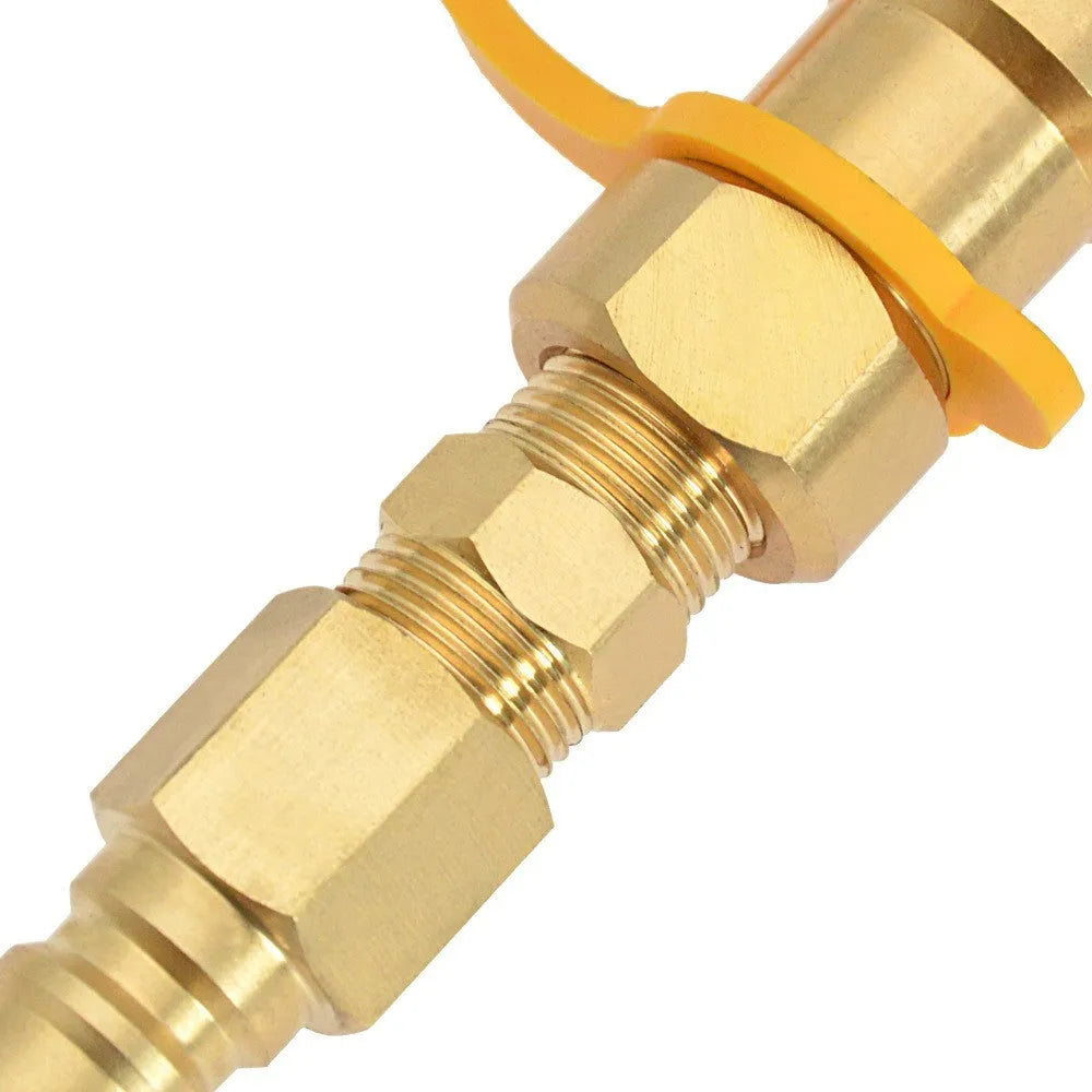 SL-HW-3/8JT type B brass gas propane connector adapter with gold finish
