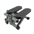 Silver grey household mini treadmill pedal machine with hydraulic resistance for waist slimming exercises