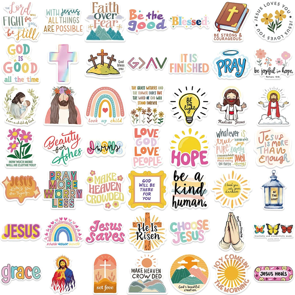 Assortment of 50 graffiti stickers with random pattern designs for personalisation decoration